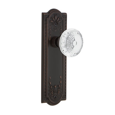 Meadows Plate with Crystal Meadows Knob