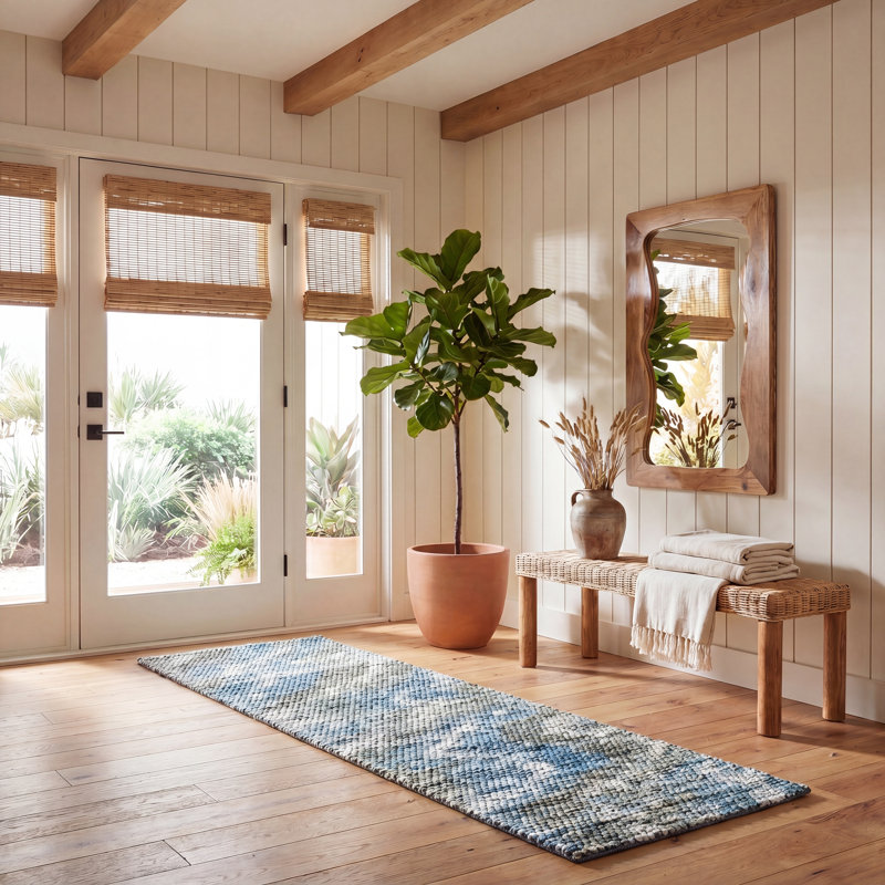 Tapis abstrait Stubbs Natura Performance, Tapis de couloir 2 pi 3 po x 8 pi