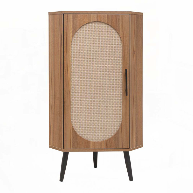 Corner cabinet Freestanding, Walnut