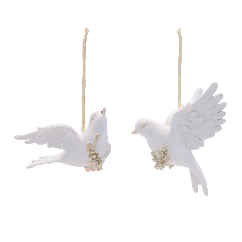 Ensemble de 4 ornements Dove