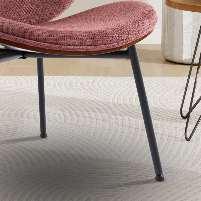 Fauteuil d'appoint Mid-Century, Rouge