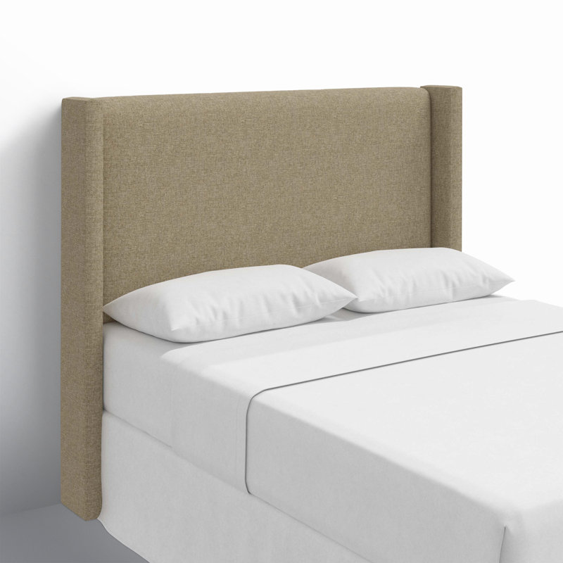 Hanson Upholstered Headboard, King, Zuma Natural Textured Linen