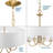 Axel 5 - Light Dimmable Drum Chandelier