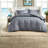 Soft Queen Bedding Sets, Polyester Striped Modern Style For Home