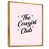 Toile avec cadre flottant or