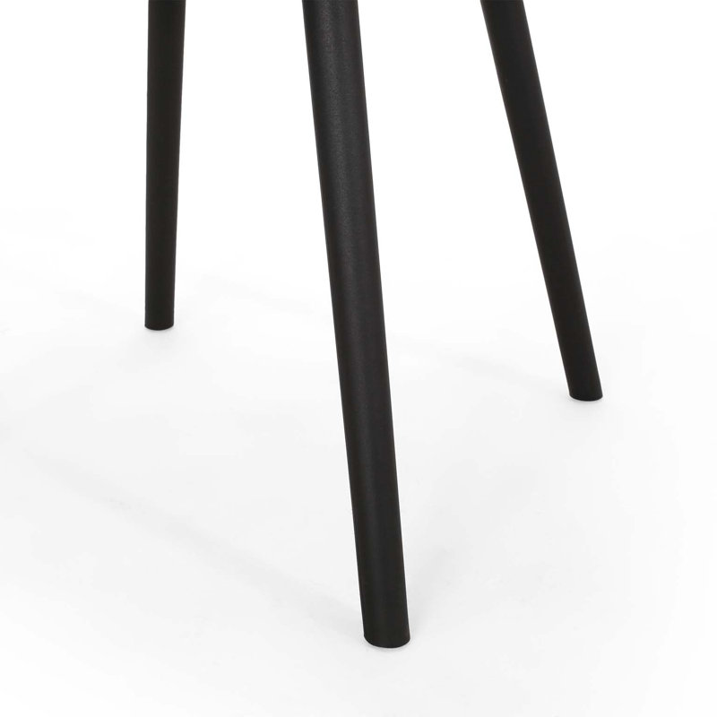 Chaise d'appoint simple, élégante et simple, Noir, noir, noir, noir