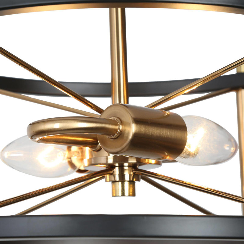Plafonnier semi-encastré cage 2 lumières 11,8 po Chrisse
