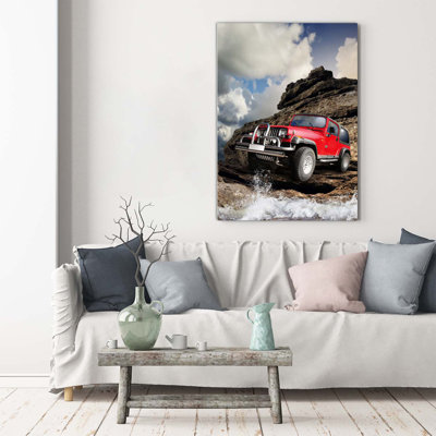Off-Road Car - Wrapped Canvas Print