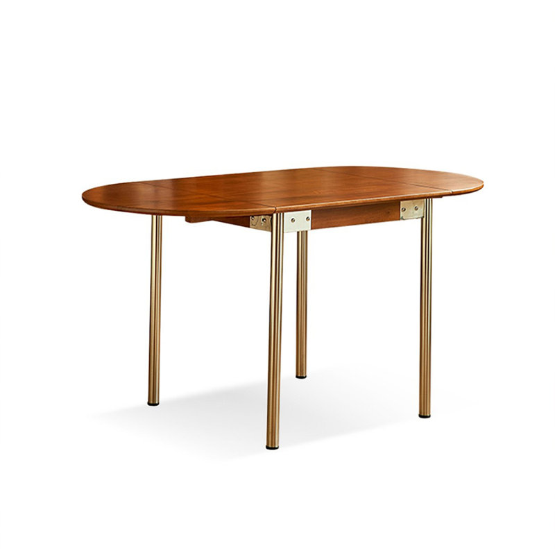 Chestnut colour Oval Solid Wood Dining table