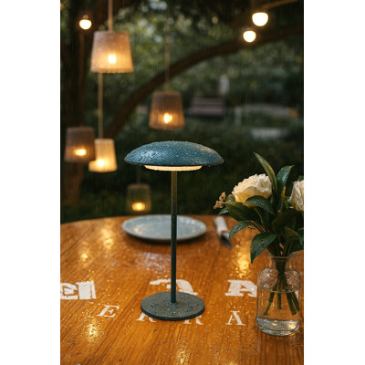 Lampe de table d'extérieur à DEL intégrée à pile 11 po