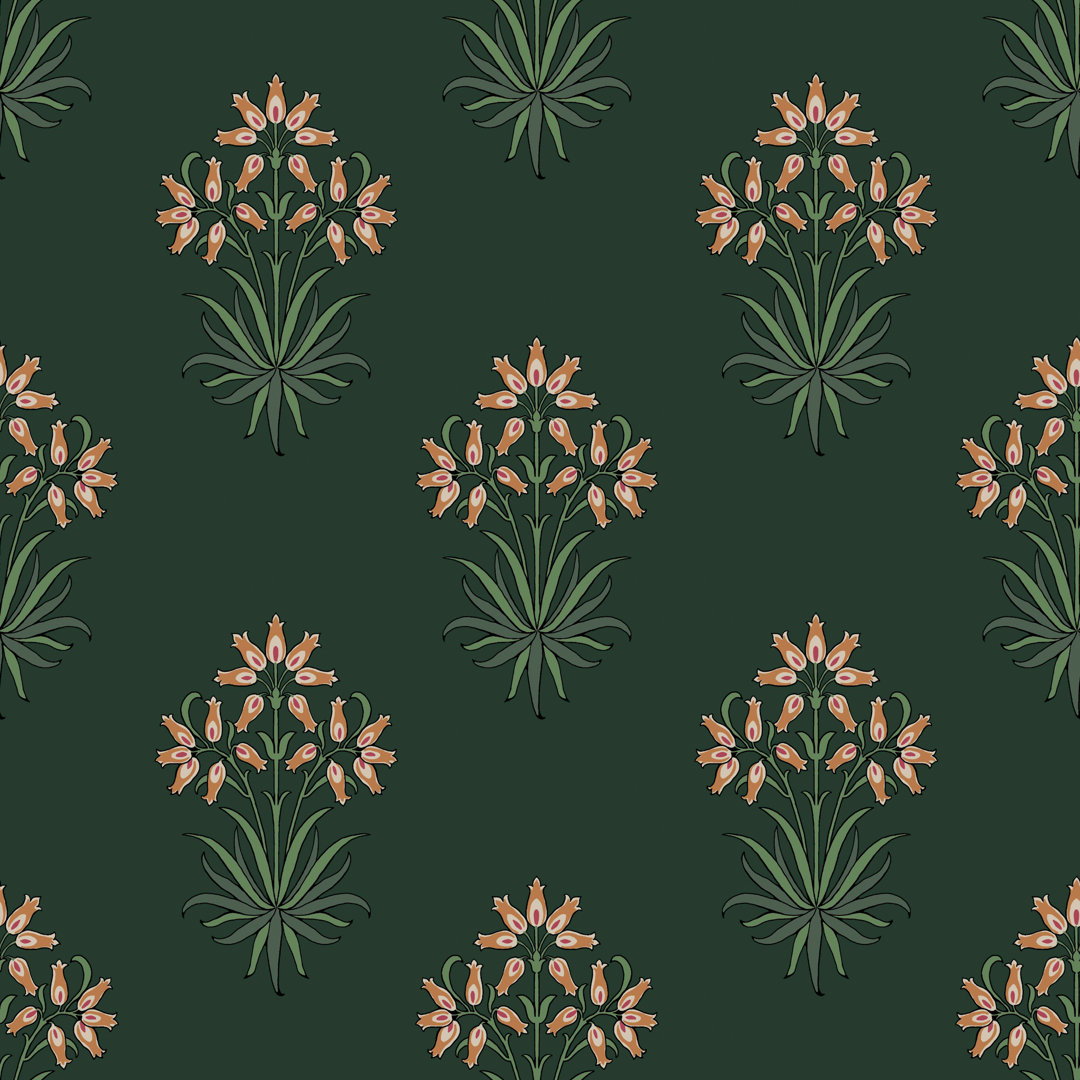William Morris Hyacinth Flower Forest Wallpaper