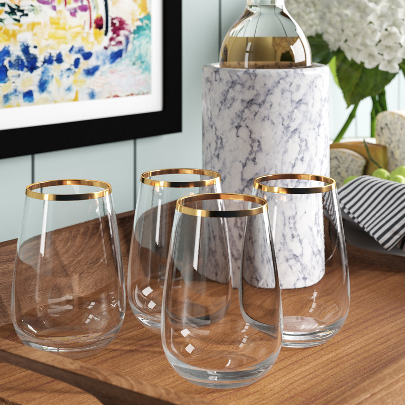 Plainville Handmade Wine Glass Set