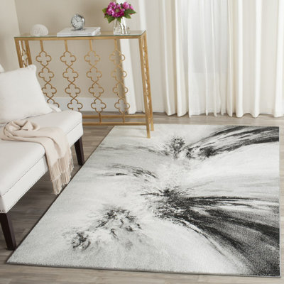 Acord Abstract Grey Area Rug