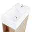 Meuble-lavabo 18,6 po avec lavabo en céramique, porte et armoire de rangement-990652876