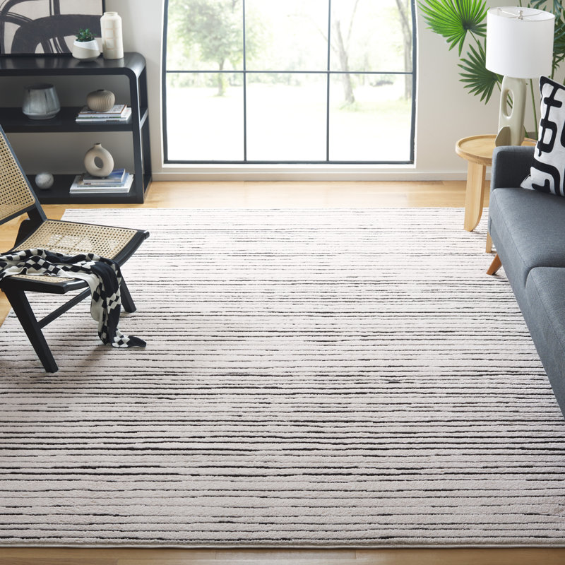 Simrita Performance Striped Rug, Rectangle 8' x 10'