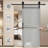 MDF Barn Door Easy Assembly -Solid Slab Covered with Water-Proof PVC Surface with Hardware Kit-99337118-110583490