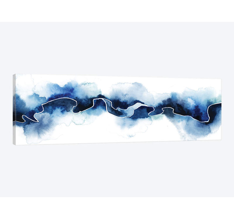 «Glacial Break II» par Grace Popp - reproduction d'art sur toile tendue, H 20 po x l 60 po x P 1,5 po, Toile tendue