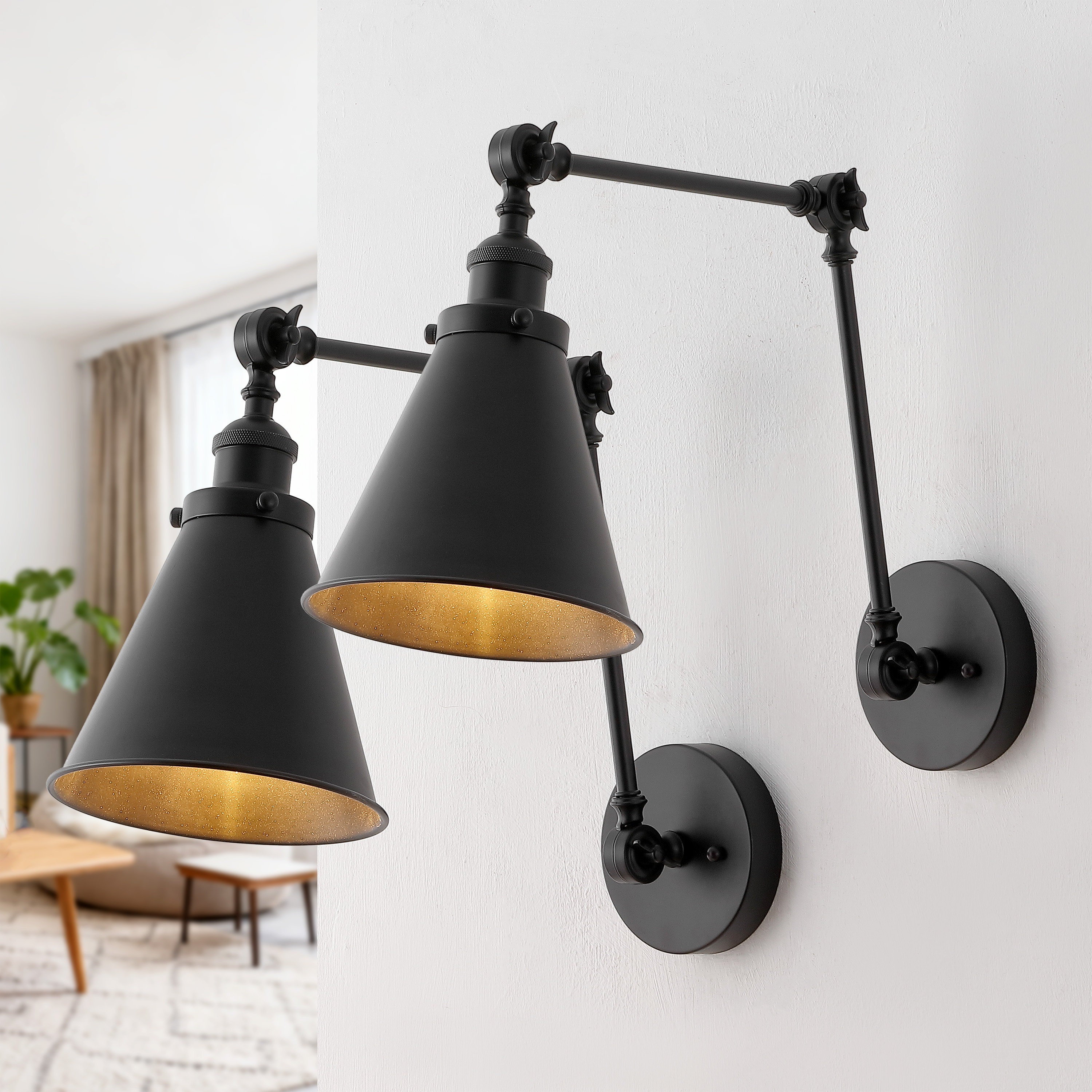 Canora Grey Anabiya 2 - Light Dimmable Swing Arm & Reviews | Wayfair