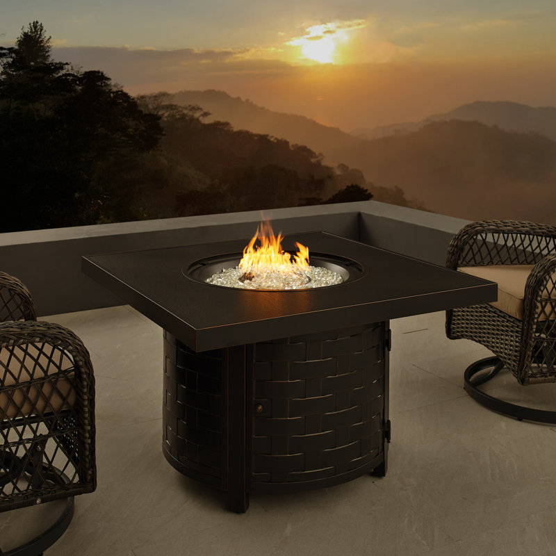 Bede Henley Square Aluminum LPG/NG Fire Pit