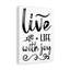 Live Life With Joy - Wrapped Canvas Print