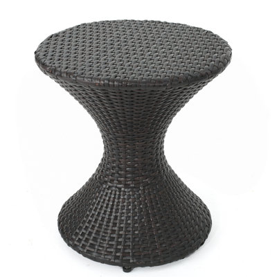Charming Wicker Side Table For Outdoor Enjoyment, Enhancing Your Leisure Space