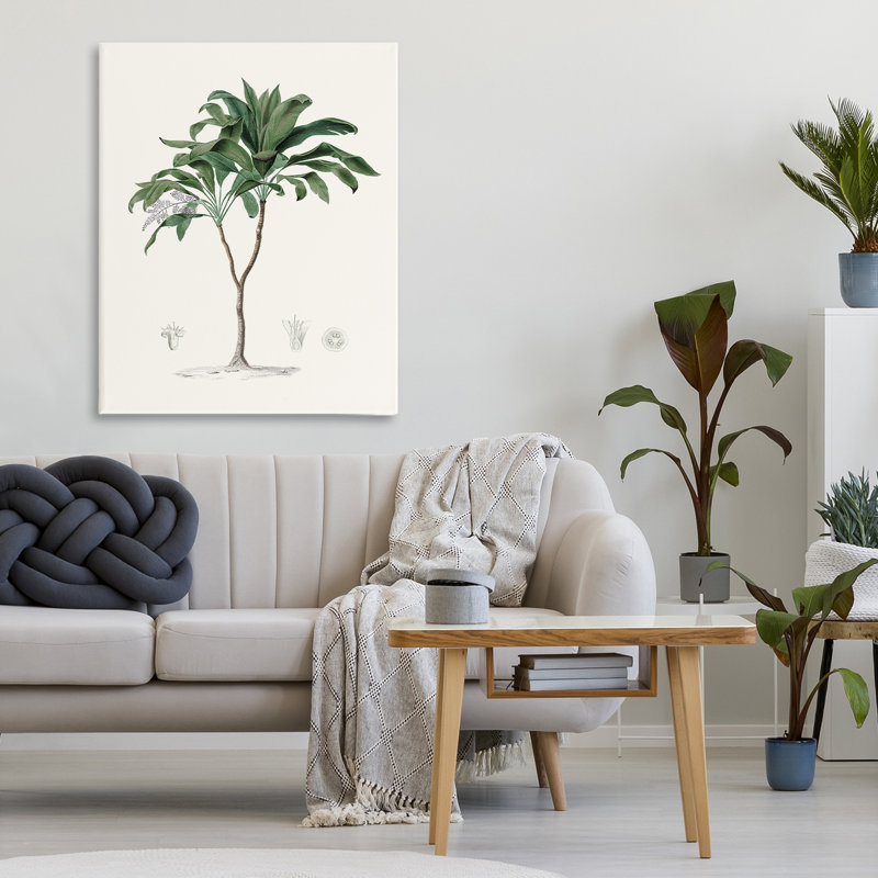 «Coastal Palms», toile par Val Rhodes, H 30 po x l 24 po
