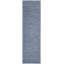 Tapis de couloir d'extérieur antidérapant à rayures bleues et grises 2 pi x 8 pi