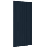 Andrey 100cm H x 45cm W Black Metal Fence Panels Included
