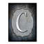 « letter c », art textuel sur toile tendue-21939001
