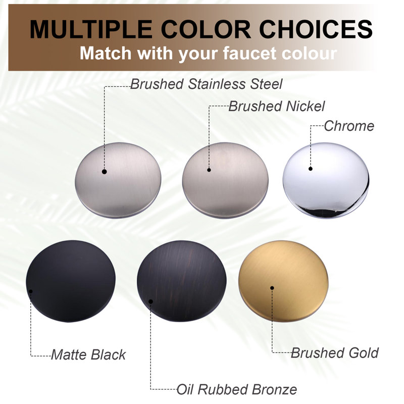Kitchen Sink Hole Cover, Faucet Hole Cover for Kitchen Sink, Brushed Nickel
