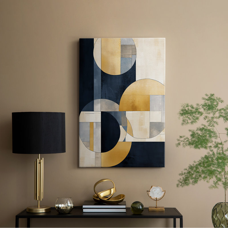 Série ABSTRACT DLX III - Toile tendue avec châssis Premium - Prêt à être accroché, H 18 po x l 12 po
