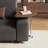 23.3" C-shaped Side Table, Walnut