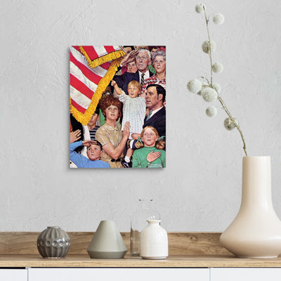 «Salute The Flag», art mural sur toile