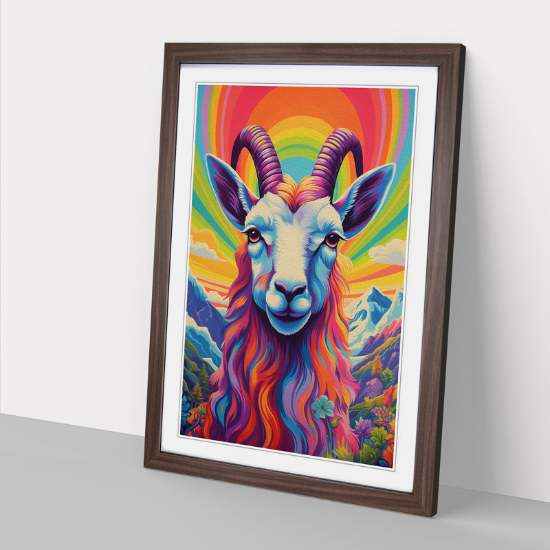 Goat Colour Field No.2 - Framed Print