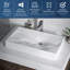 Miroir Karran Lavabo vasque rectangulaire en quartz-63851080