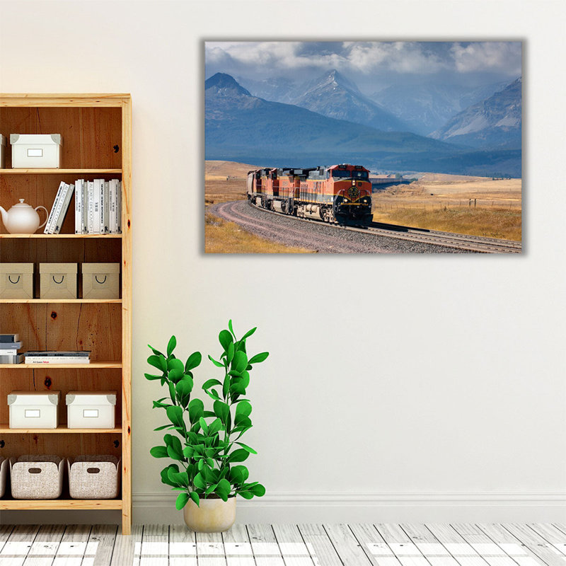 Train I - reproduction d'art sur toile, H 20 po x l 30 po