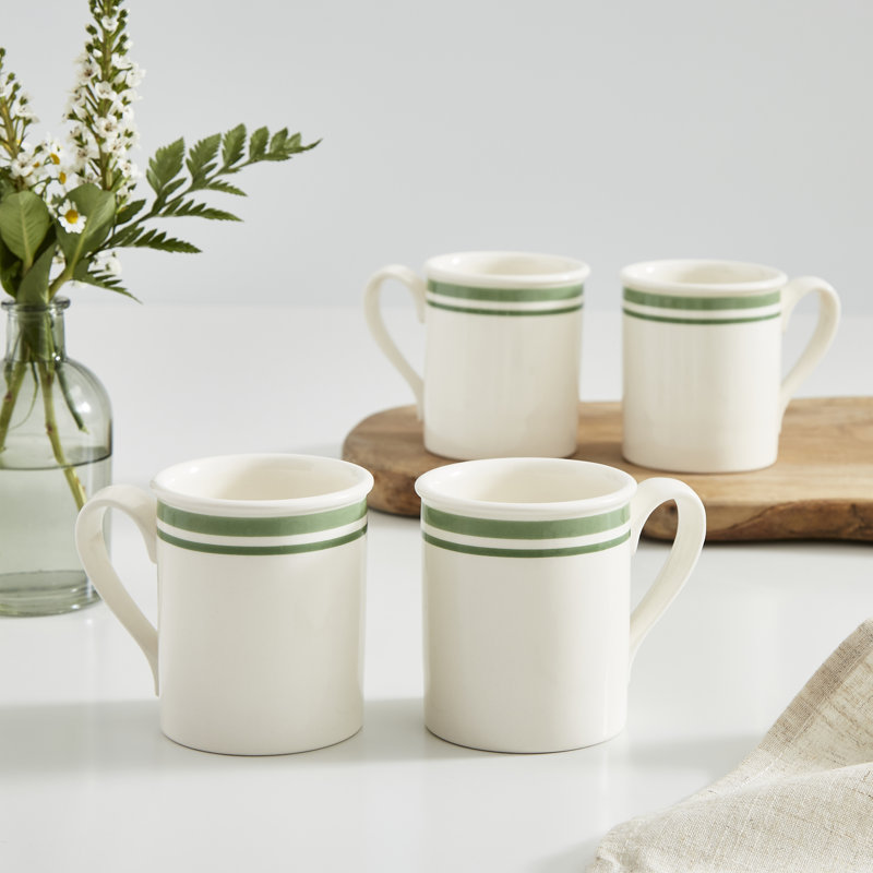 Portmeirion, Potter's Stripe - Breakfast Mugs, Green
