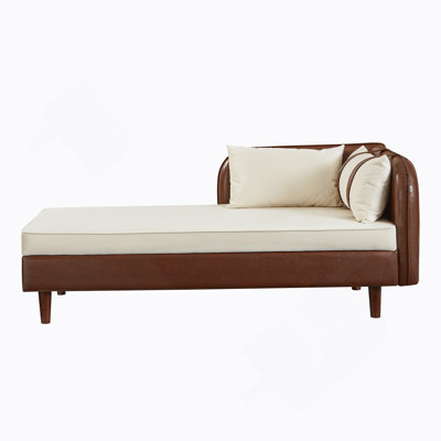 Storage Chaise Lounge With Soft Pillows