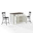 Cordova Wood Kitchen Island Set