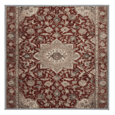 Tapis persan gris lavable à la machine
