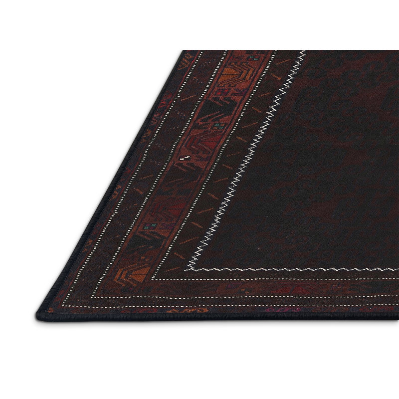 Cathan Oriental Indoor Rug, Rectangle 7' x 9'