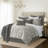 Indali Taupe Standard Cotton 3 Piece Duvet Cover Set-73673833