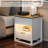 2 Drawer End Tables Set with Storage and Built-in Outlets for Livign Room,Bedroom,Led End Side Tables-808980347