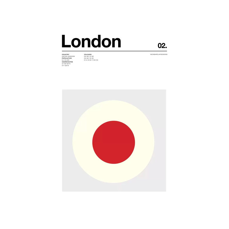 London 1 Piece Wall Art on Canvas, 101.6cm H x 66.04cm W x 1.91cm D, Wrapped Canvas