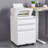 Office Storage Filing Cabinet, 3-Drawer Mobile Filing Cabinet With Lock-1190645867