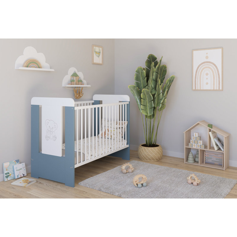 Ayaz Cot Bed, Blue/Grey