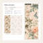 Papier peint amovible vintage avec motif floral rétro