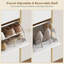 Armoire à chaussures étroite, 3 tiroirs à chaussures, blanc-1220281161