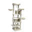 Arbre à chat 68 pouces à 6 niveaux beige pour plusieurs compagnons félins, coussins amovibles lavables, poteaux à griffes robustes, taches de repos calmes et confortables, 20,48 po de profondeur, 18,22 po de hauteur-966589982