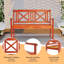 Banc de jardin en bois massif Ryeisha